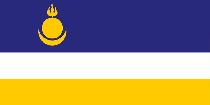 A Buryat Republic Buryatia flag background illustration