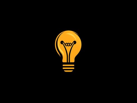 A Light bulb Electricity innovation idea Icon Logo Symbol