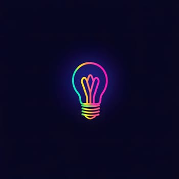 A Light bulb Electricity innovation idea Icon Logo Symbol