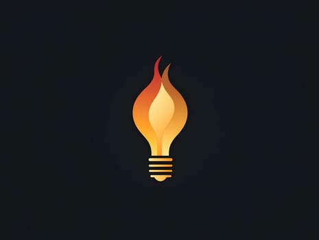 A Light bulb Electricity innovation idea Icon Logo Symbol