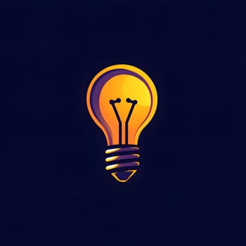 A Light bulb Electricity innovation idea Icon Logo Symbol