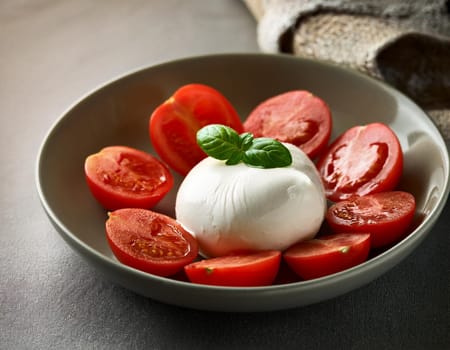 buffalo mozzarella cheese food, AI generated image