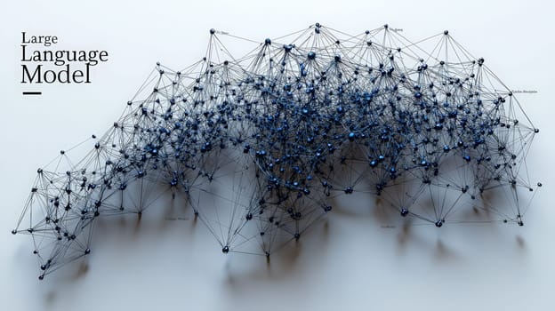 A bold 3D rendering of the text "Large Language Model"" on a crisp white background, with soft shadows adding depth and dimension. This minimalist design emphasizes clarity and focus, perfect for presentations or educational materials on AI and technology."