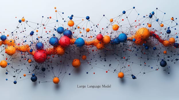 A bold 3D rendering of the text "Large Language Model"" on a crisp white background, with soft shadows adding depth and dimension. This minimalist design emphasizes clarity and focus, perfect for presentations or educational materials on AI and technology."