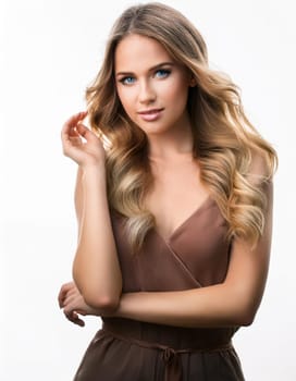 gorgeous young woman portrait, AI generated image