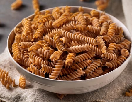 whole grain pasta food, AI generated image