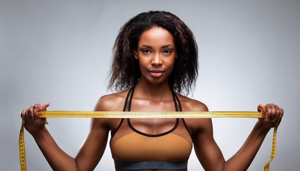 gorgeous young fit healthy woman, AI generated image