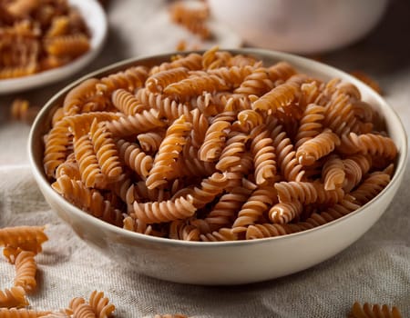 whole grain pasta food, AI generated image