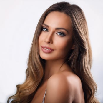 gorgeous young woman portrait, AI generated image