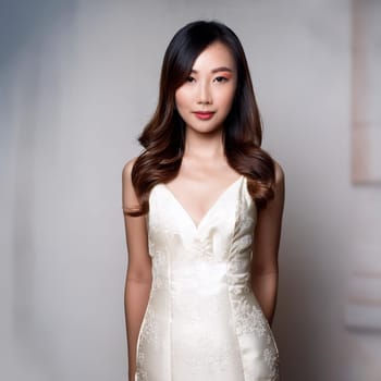 gorgeous young asian woman, AI generated image