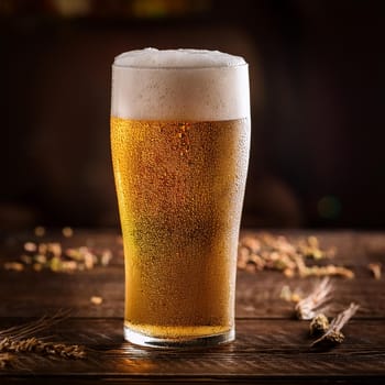 pint of beer in a pub, AI generated image