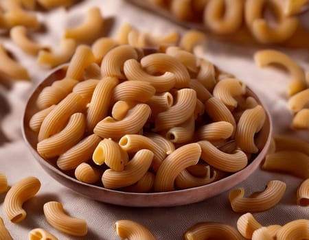 whole grain pasta food, AI generated image