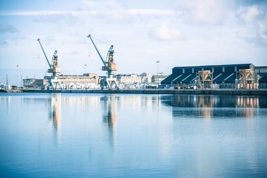 FRANCE, SAINT MALO - SEPTEMBER 25: View of seaport of Saint Malo, France on September 25, 2015