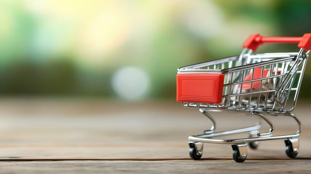A person sitting comfortably at home makes purchases online. AI generative.