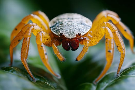 a tick drinking blood.AI generative.