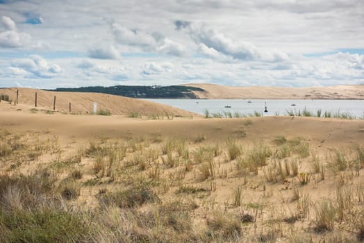 View of The Arcachon Bay and The Duna of Pyla, Aquitaine, France