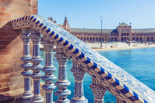 Plaza de Espana Balustrade Detail, Sevilla, Spain (Seville, Plaza de Espana)