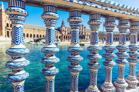 Plaza de Espana Balustrade Detail, Sevilla, Spain (Seville, Plaza de Espana)