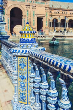 Plaza de Espana Balustrade Detail, Sevilla, Spain (Seville, Plaza de Espana)