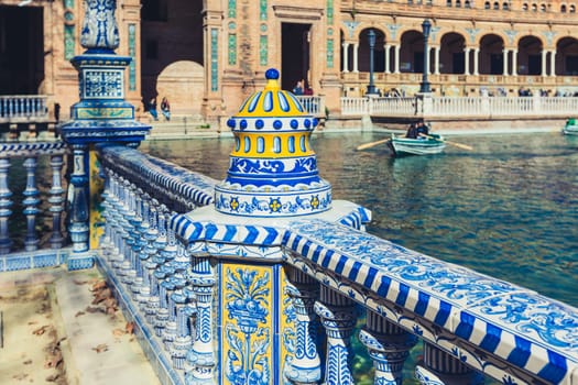 Plaza de Espana Balustrade Detail, Sevilla, Spain (Seville, Plaza de Espana)