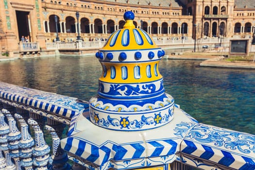 Plaza de Espana Balustrade Detail, Sevilla, Spain (Seville, Plaza de Espana)