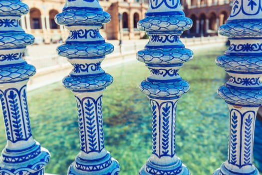 Plaza de Espana Balustrade Detail, Sevilla, Spain (Seville, Plaza de Espana)