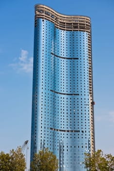 UAE, ABU DHABI - DECEMBER 24: Abu Dhabi new district with skyscrapers construction. United Arab Emirates on December 24, 2014