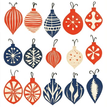 A collection of vintage Christmas ornaments showcases intricate designs and vibrant colors, perfect for holiday decorating.