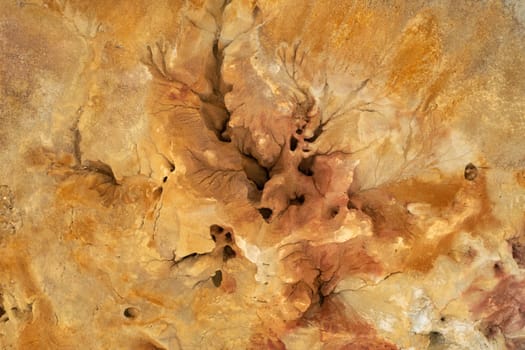 Aerial view of the incredible Mazarron mines with their enchanting colors.