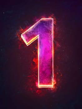Gold Number 1 First Numeral One 3D Icon Logo Symbol