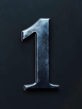 Gold Number 1 First Numeral One 3D Icon Logo Symbol