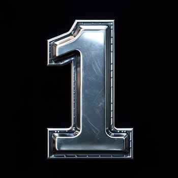 Gold Number 1 First Numeral One 3D Icon Logo Symbol