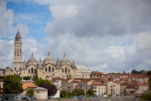 View of Saint Front Cathedral in Perigord, France