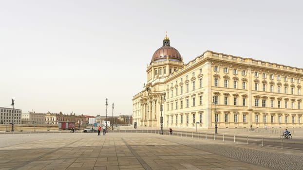 The newly built Humboldt Forum, modeled on the City Palace in Berlin-Mitte, is popular with tourists