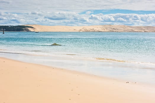 View of The Arcachon Bay and The Duna of Pyla, Aquitaine, France