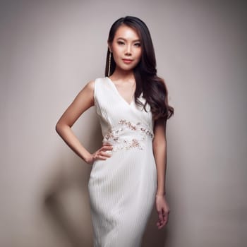 gorgeous young asian woman, AI generated image