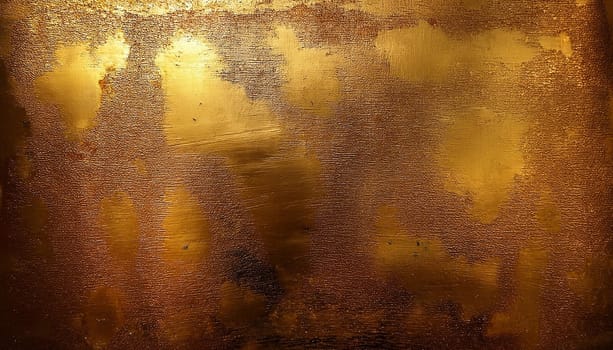 grunge gold metal texture useful as a background, AI generated image