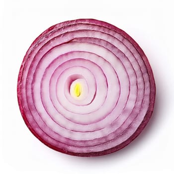 sliced red onion vegan food, AI generated image