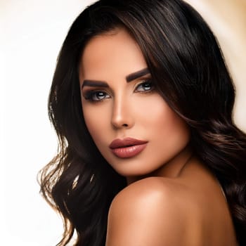 gorgeous young woman portrait, AI generated image