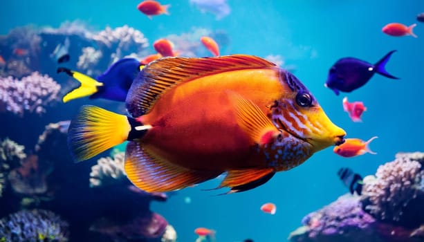 colourful tropical fish, AI generated image