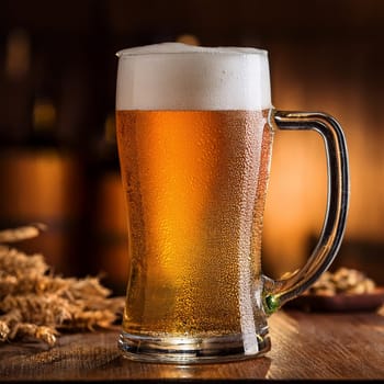 pint of beer in a pub, AI generated image