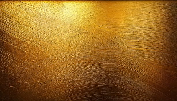 grunge gold metal texture useful as a background, AI generated image