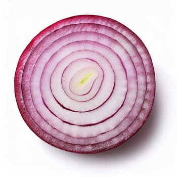 sliced red onion vegan food, AI generated image
