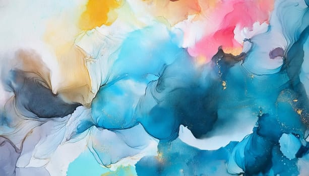 abstract watercolour illustration useful as a background, AI generated image