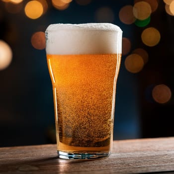 pint of beer in a pub, AI generated image