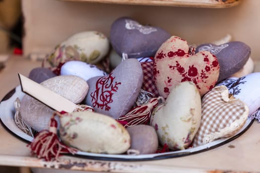 Lavender scented bags at a market in Provence, France
