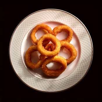 onion rings pub food, AI generated image