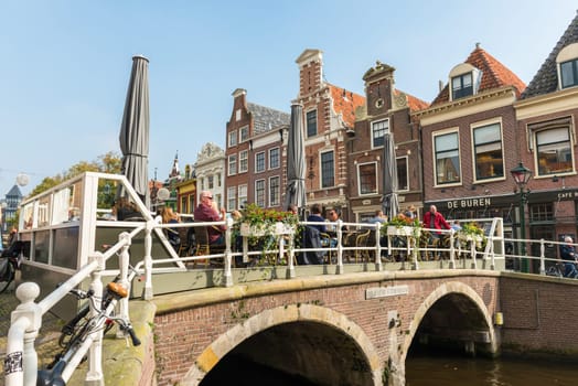 NETHERLANDS, AMSTERDAM - OCTOBER 2: Amsterdam Canal Street view on October 2, 2015