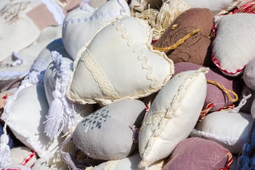 Lavender scented bags at a market in Provence, France