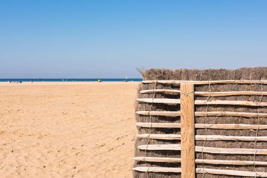Deauville beach in autumn on September 27, 2015
